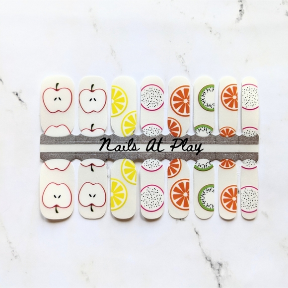 5 for $15 Nail Wraps- Fruit & Veg (transparent) - Picture 1 of 6